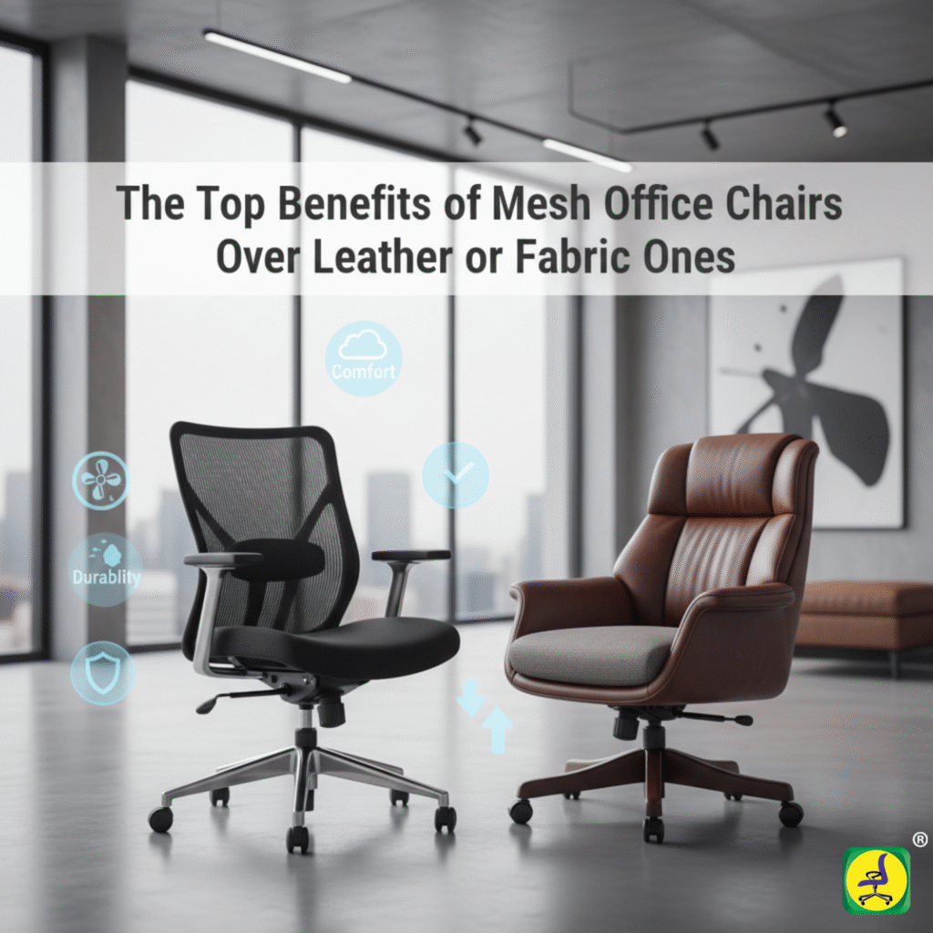 The Top Benefits of Mesh Office Chairs Over Leather or Fabric Ones