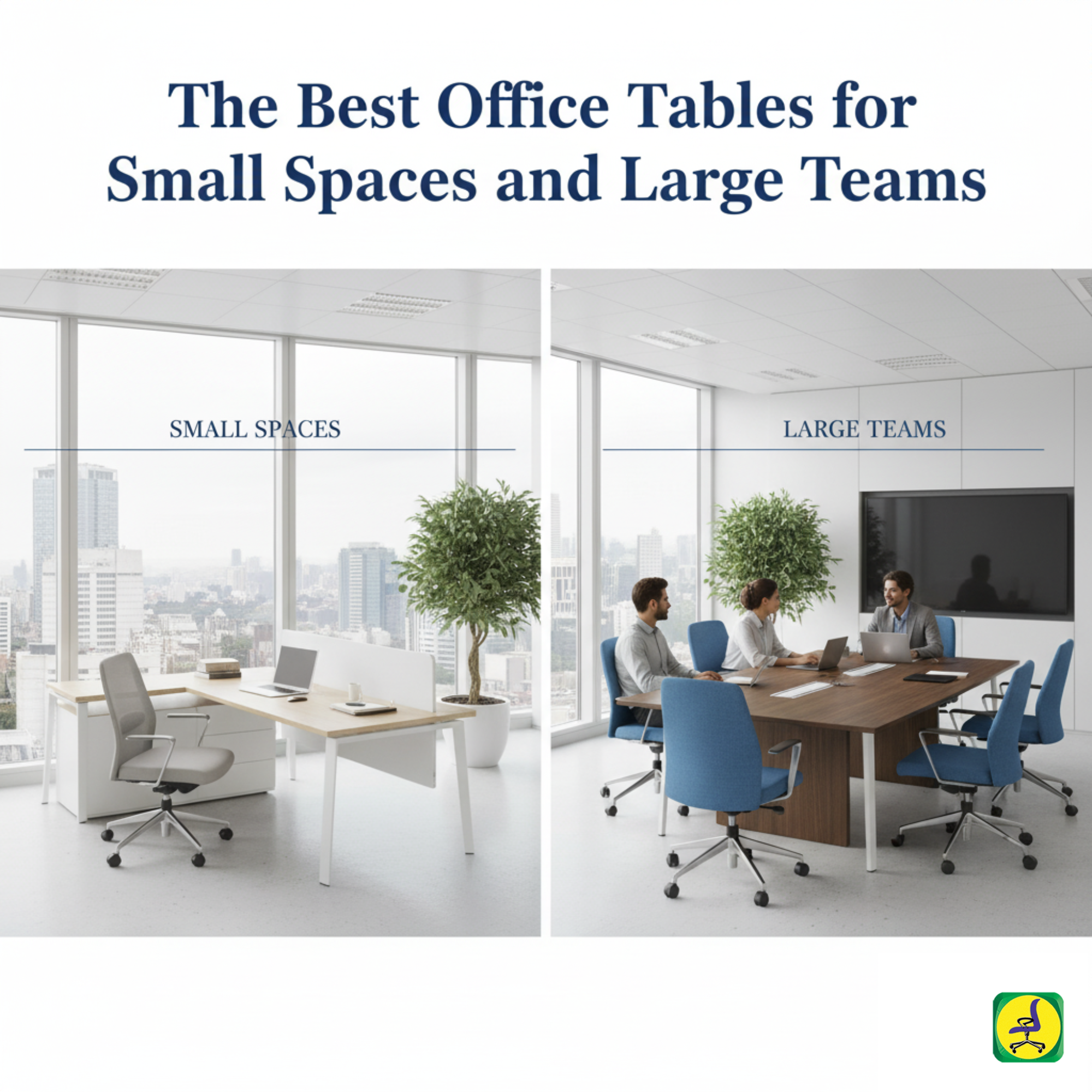 The Best Office Tables for Small Spaces and Large Teams